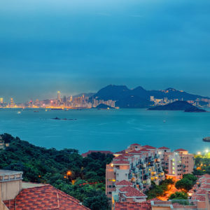 Hong Kong Island from Discovery Bay